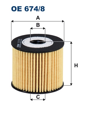 Oil Filter - OE 674/8 FILTRON