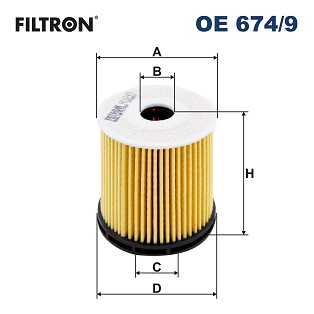 Filtro olio - OE 674/9 FILTRON