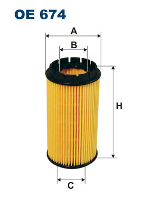 Filtro olio - OE 674 FILTRON