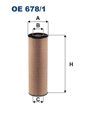 alyvos filtras - OE 678/1 FILTRON