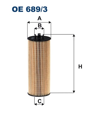 alyvos filtras - OE 689/3 FILTRON