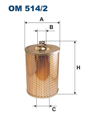 Oil Filter - OM 514/2 FILTRON