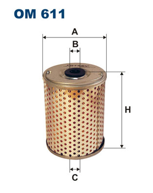 Hydraulic Filter, steering system - OM 611 FILTRON