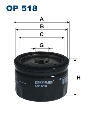 Oil Filter - OP 518 FILTRON