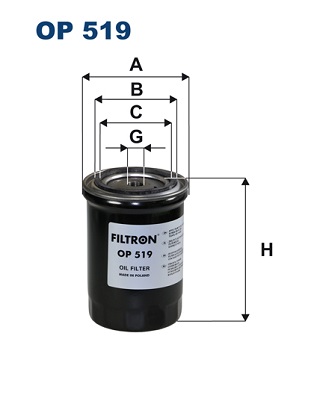 alyvos filtras - OP 519 FILTRON