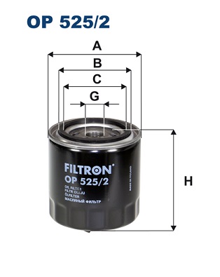 Oil Filter - OP 525/2 FILTRON