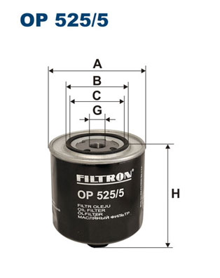 Oil Filter - OP 525/5 FILTRON