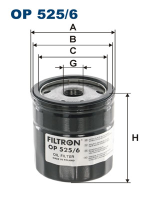 Filtro olio - OP 525/6 FILTRON