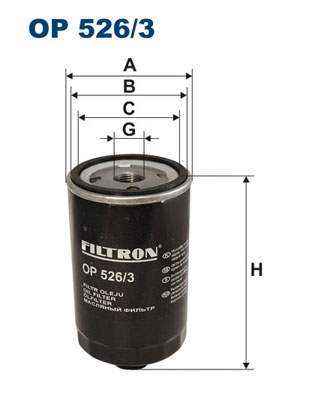 Oil Filter - OP 526/3 FILTRON