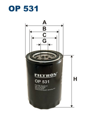 Oil Filter - OP 531 FILTRON