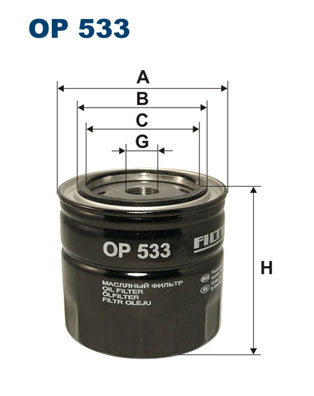 alyvos filtras - OP 533 FILTRON