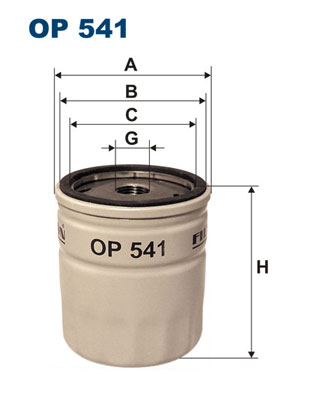 alyvos filtras - OP 541 FILTRON
