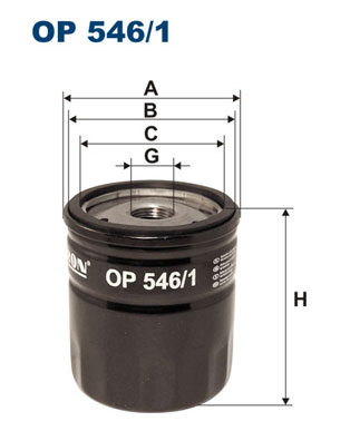 alyvos filtras - OP 546/1 FILTRON