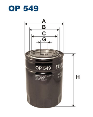 Oil Filter - OP 549 FILTRON