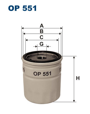 Oil Filter - OP 551 FILTRON