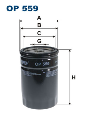 Oil Filter - OP 559 FILTRON