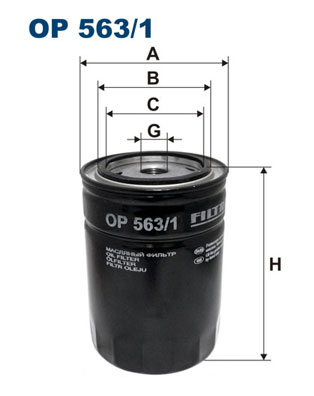 Oil Filter - OP 563/1 FILTRON