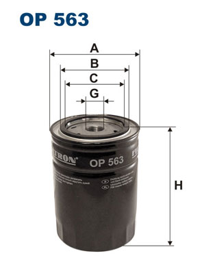 Oil Filter - OP 563 FILTRON