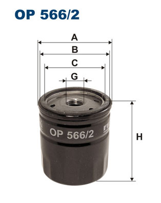 Oil Filter - OP 566/2 FILTRON