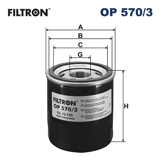 Oil Filter - OP 570/3 FILTRON