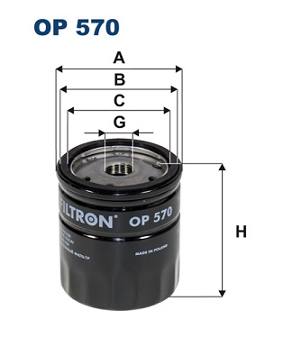 Oil Filter - OP 570 FILTRON
