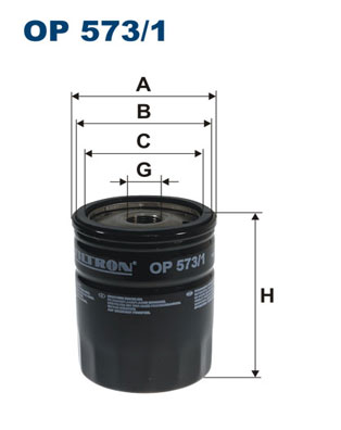 Oil Filter - OP 573/1 FILTRON