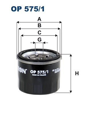 Oil Filter - OP 575/1 FILTRON
