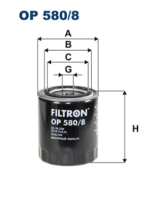 Oil Filter - OP 580/8 FILTRON