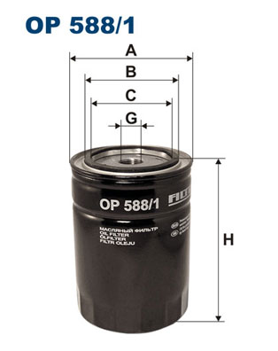 Oil Filter - OP 588/1 FILTRON
