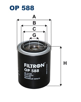 Масляный фильтр - OP 588 FILTRON