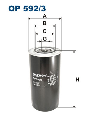 Oil Filter - OP 592/3 FILTRON