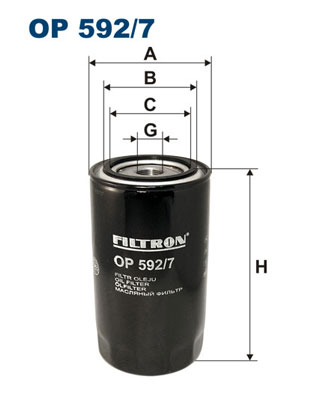 Oil Filter - OP 592/7 FILTRON