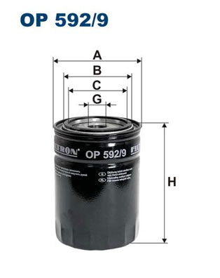 Oil Filter - OP 592/9 FILTRON