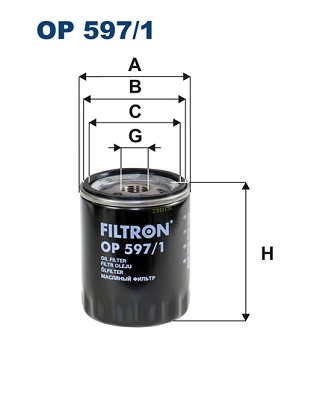 Oil Filter - OP 597/1 FILTRON