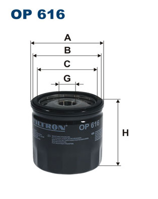 Oil Filter - OP 616 FILTRON