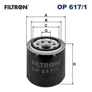 Oil Filter - OP 617/1 FILTRON
