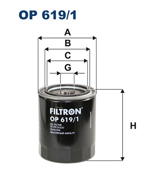 Oil Filter - OP 619/1 FILTRON
