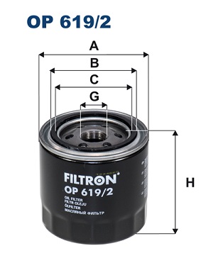 Filtro olio - OP 619/2 FILTRON