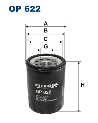 Filtro olio - OP 622 FILTRON