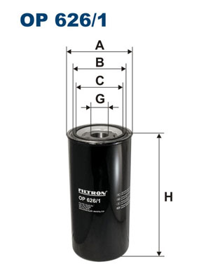 alyvos filtras - OP 626/1 FILTRON