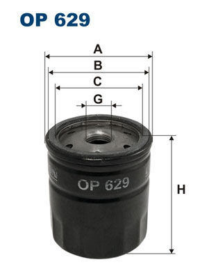 Oil Filter - OP 629 FILTRON