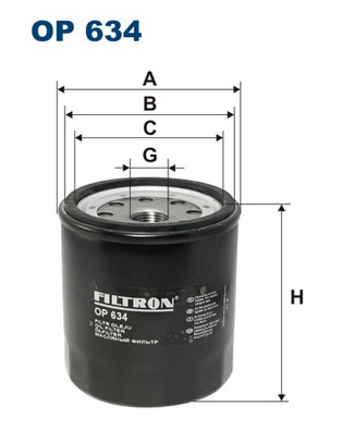 alyvos filtras - OP 634 FILTRON
