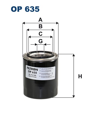 Oil Filter - OP 635 FILTRON