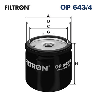 Filtro olio - OP 643/4 FILTRON