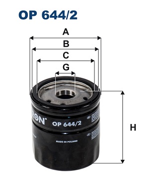 Oil Filter - OP 644/2 FILTRON