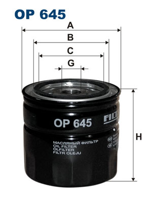 Oil Filter - OP 645 FILTRON