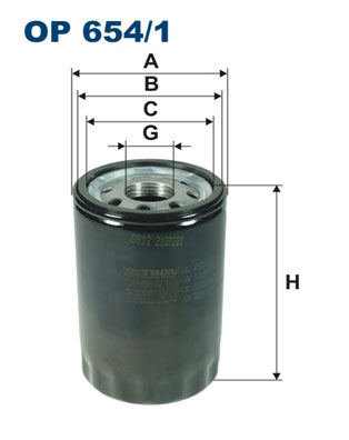 alyvos filtras - OP 654/1 FILTRON