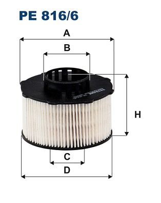 Fuel filter - PE 816/6 FILTRON