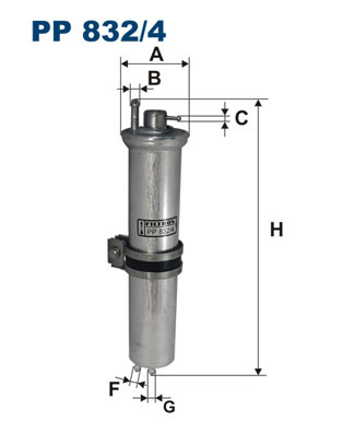 Fuel filter - PP 832/4 FILTRON