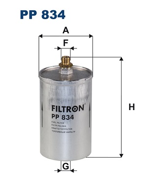 kuro filtras - PP 834 FILTRON